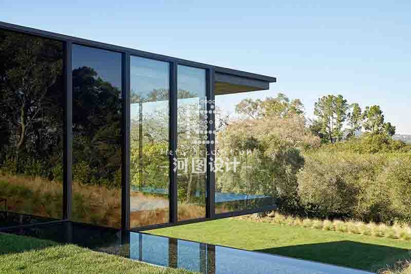 玻璃混凝土现代简约别墅设计