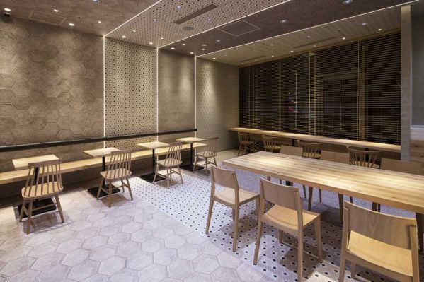 新日式茶室办公室设计中材质的拼接